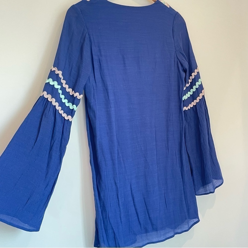 Judith March Anthropologie Boho Statement Sleeves, Embroidered Top, Size M - Picture 8 of 13